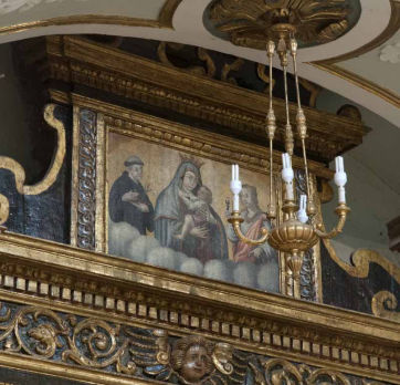Dipinto della Madonna del Carmelo e Santi di Autore sconosciuto