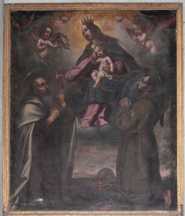 Madonna del Carmelo e due Santi