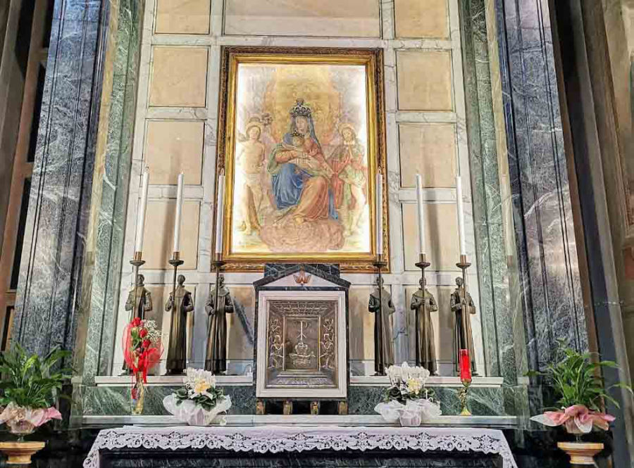 Madonna del Carmine del secolo XVII