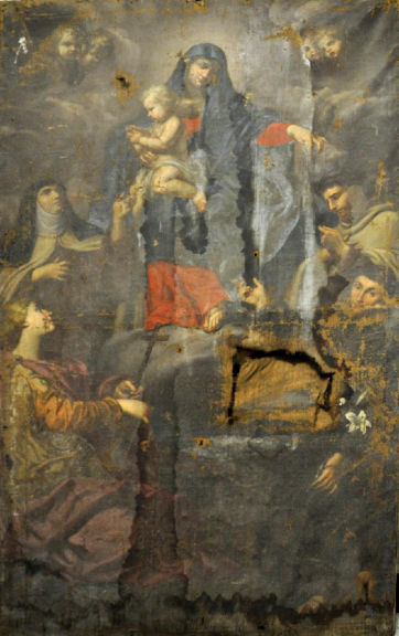 Madonna del Carmine tra quattro Santi di Autore sconosciuto