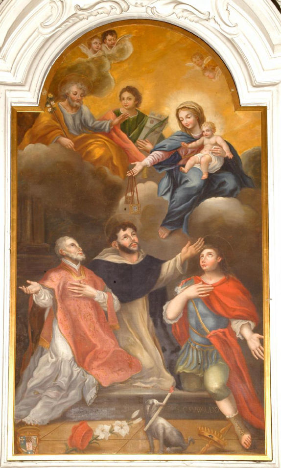 Madonna del Carmine e santi di Autore sconosciuto