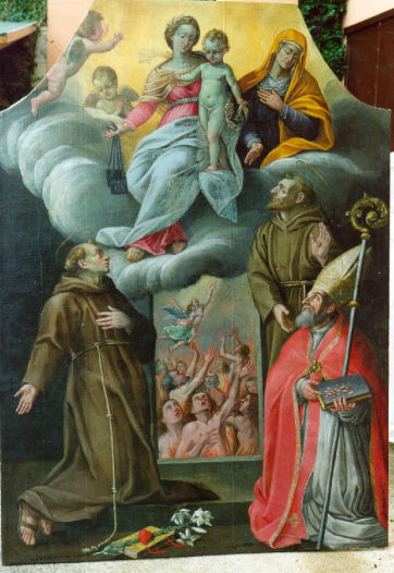 Madonna del Carmine e Santi di Autore sconosciuto