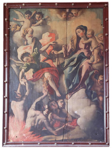 Madonna del Carmine e dannati di Capricci Gaspare