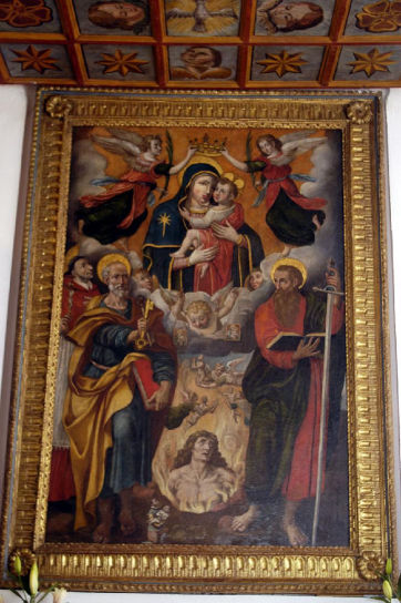 Madonna del Carmine e santi di Autore sconosciuto