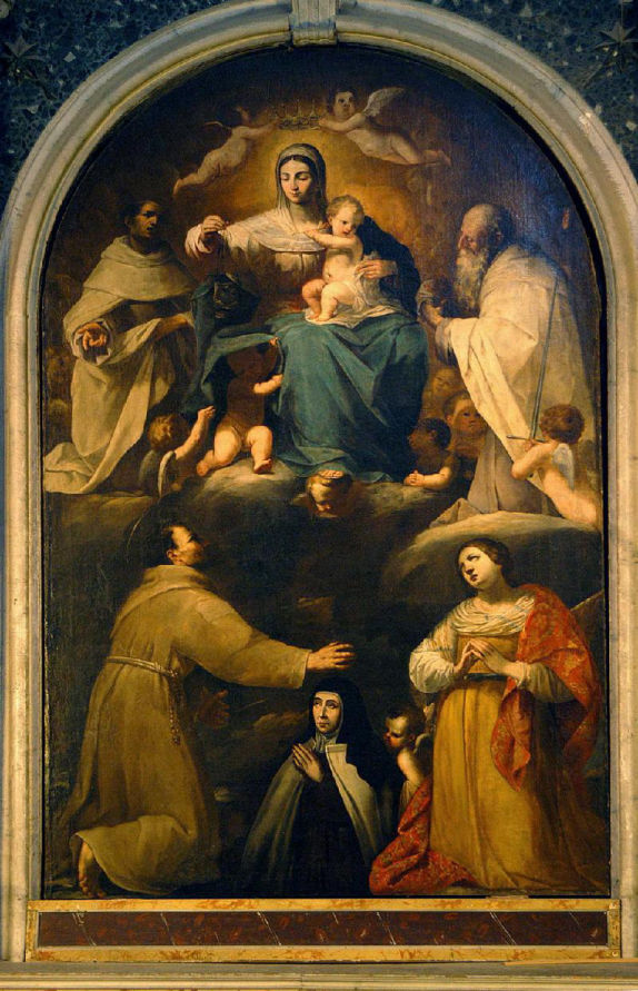 Madonna del Carmine con Santi e Donatore di Circignani Antonio