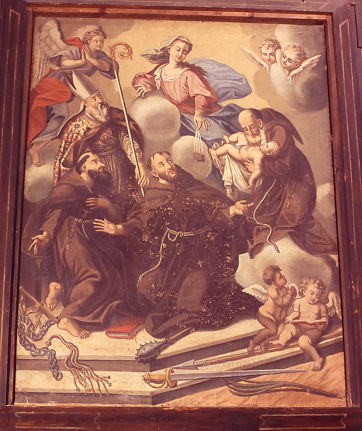 Madonna del Carmelo offre lo Scapolare di Autore sconosciuto