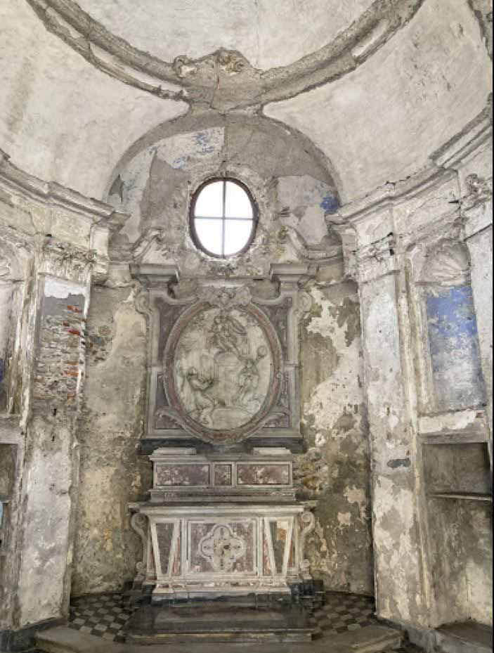 Altare e pala d'altare in marmo