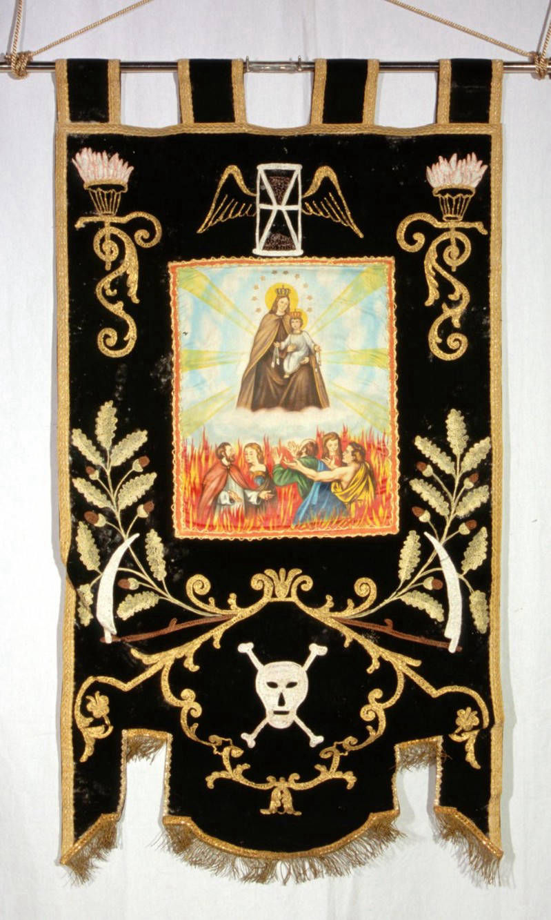 Stendardo funebre con Madonna del Carmelo