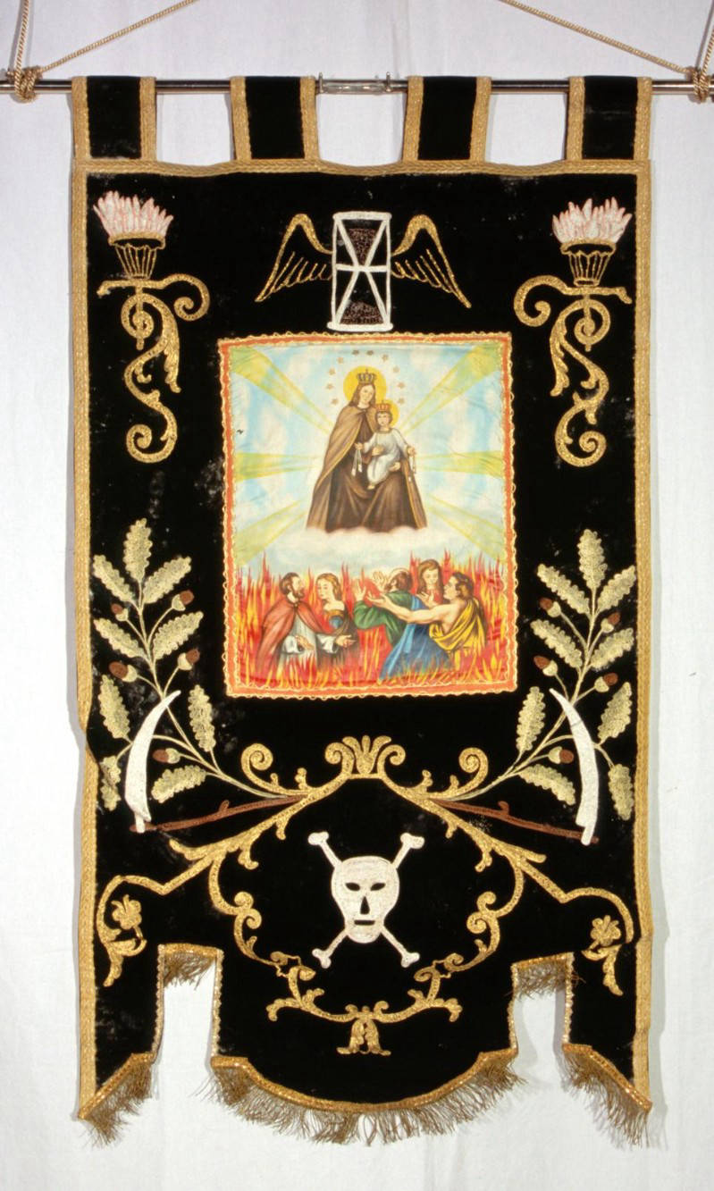 Stendardo funebre con Madonna del Carmelo