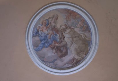 Madonna del Carmelo con Bambino e Santo di Rubini Pietro
