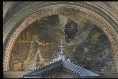Apparizione della Madonna del Carmine a un Santo di Teodorani Fortunato