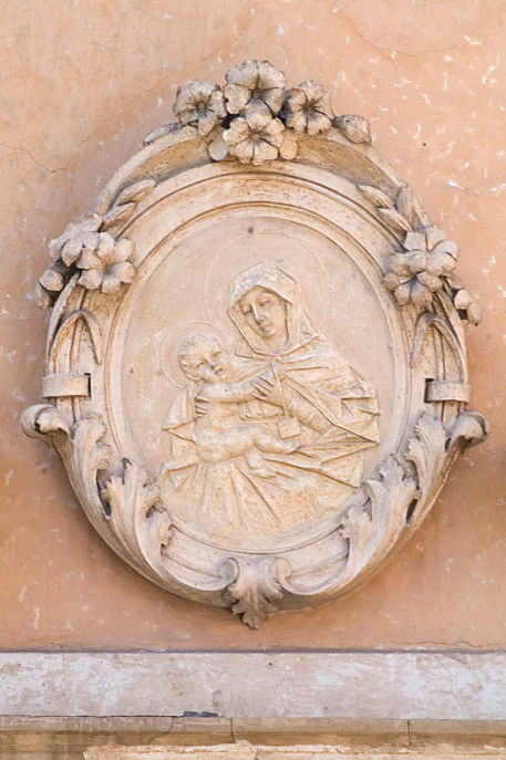 Targa ovale Madonna del Carmelo