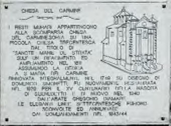 Targa la Chiesa del Carmine