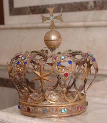 Corona di statua della Madonna del Carmine