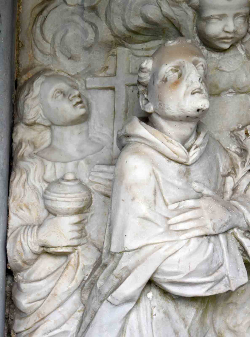 Sant'Alberto di Sicilia con dietro Maria Maddalena