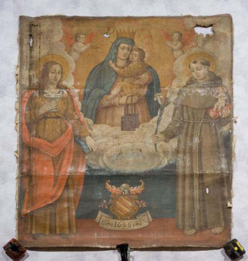 Madonna del Carmelo fra Santi di Autore sconosciuto