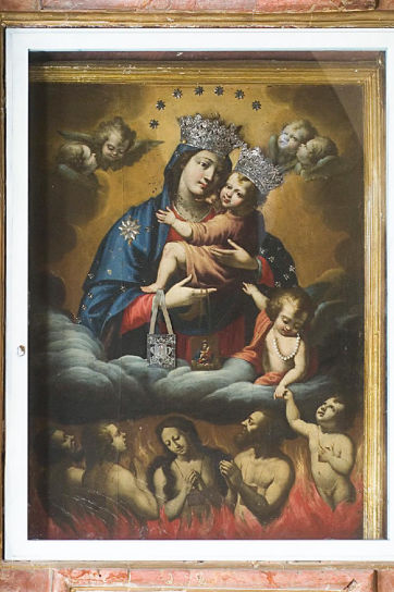 Madonna del Carmelo e Anime del Purgatorio di Autore sconosciuto