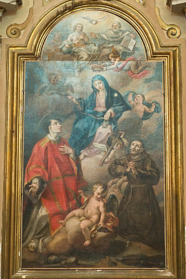 Madonna con Trinità e Santi di Ciferri Bernardino