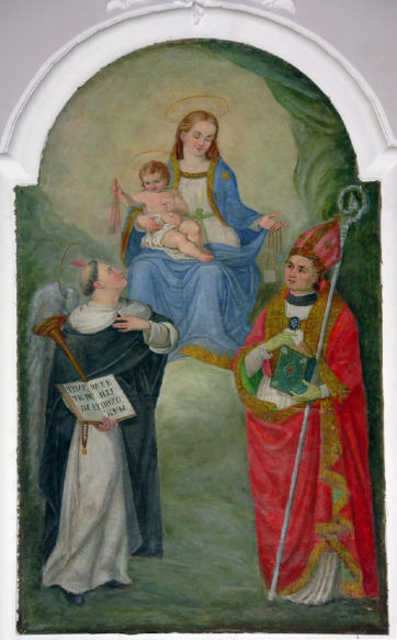 Madonna del Carmelo con S. Vincenzo Ferrer di Autore sconosciuto