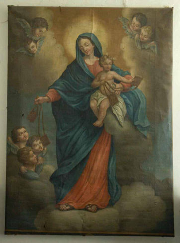 Madonna del Carmelo con Gesù Bambino di Autore sconosciuto