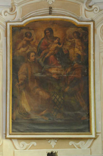 Madonna del Carmelo con Gesù Bambino e Santi di Autore sconosciuto