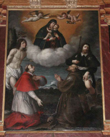 Madonna del Carmine e Santi di Pesari Giovan Battista