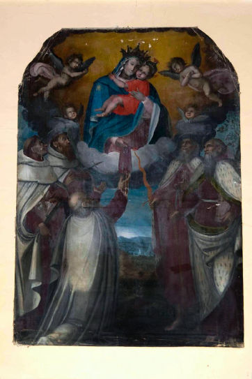 Madonna del Carmelo con Gesù Bambino e Santi di Autore sconosciuto 