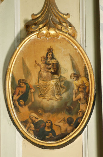 Medaglione Madonna del Carmelo