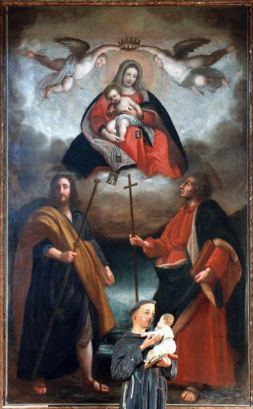 Madonna del Carmelo con Santi di Autore sconosciuto