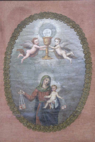 Stendardo Madonna del Carmelo di Calzarossa G. C