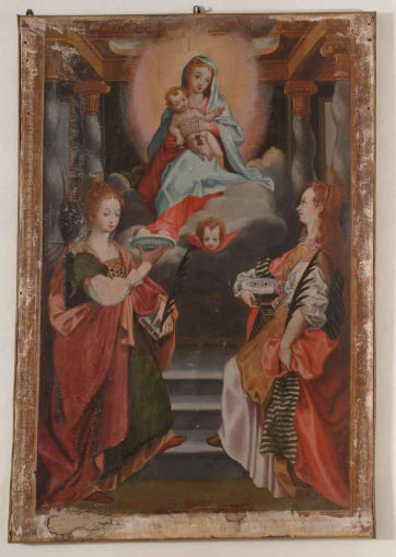 Madonna del Carmine e Santi di Autore sconosciuto 