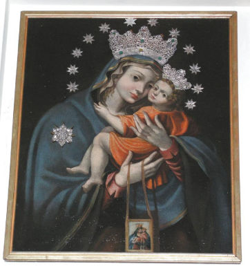 Beata Vergine del Carmelo di Autore sconosciuto