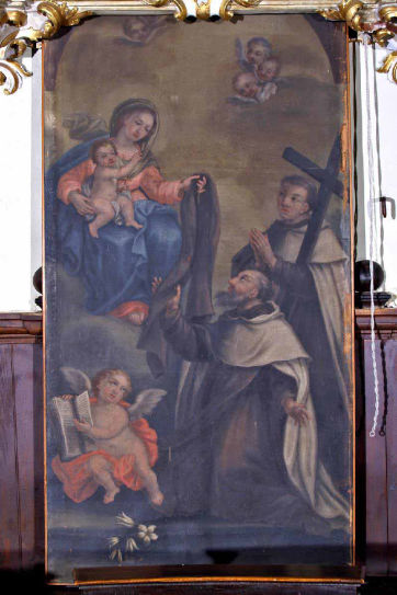 Madonna del Carmelo e due Santi di Autore sconosciuto