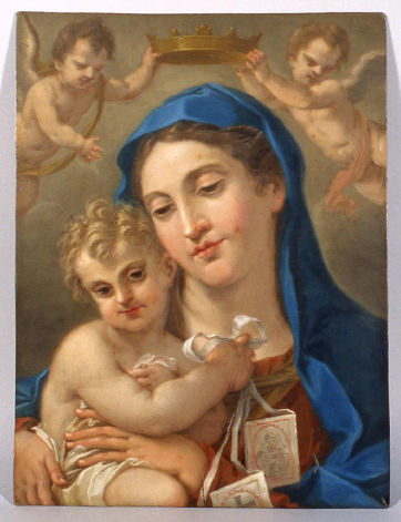 Dipinto Madonna del Carmelo di Autore sconosciuto