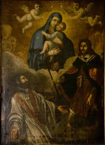 Madonna del Carmelo con i Santi Ignazio e Rocco di Autore sconosciuto
