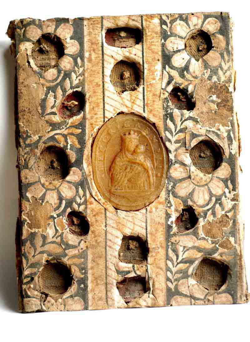 Reliquiario a tabella con Madonna con Gesù Bambino