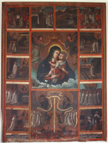 Madonna del Carmelo con storie dell'ordine carmelitano