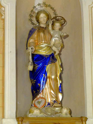 Statua Madonna del Carmine con Gesù Bambino