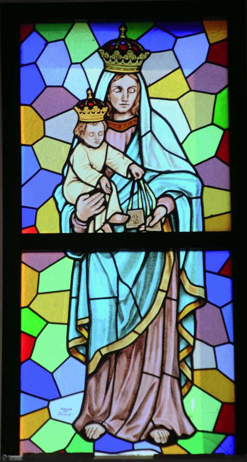 Vetrata Madonna del Carmelo