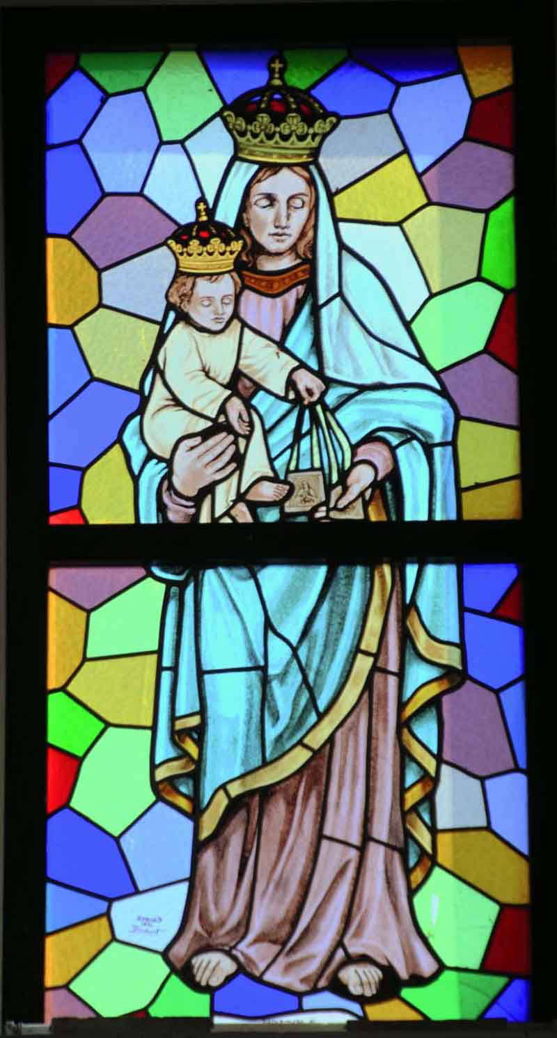 Vetrata Madonna del Carmelo